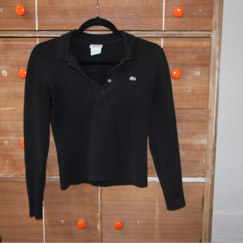 Lacoste Women's Black long sleeve